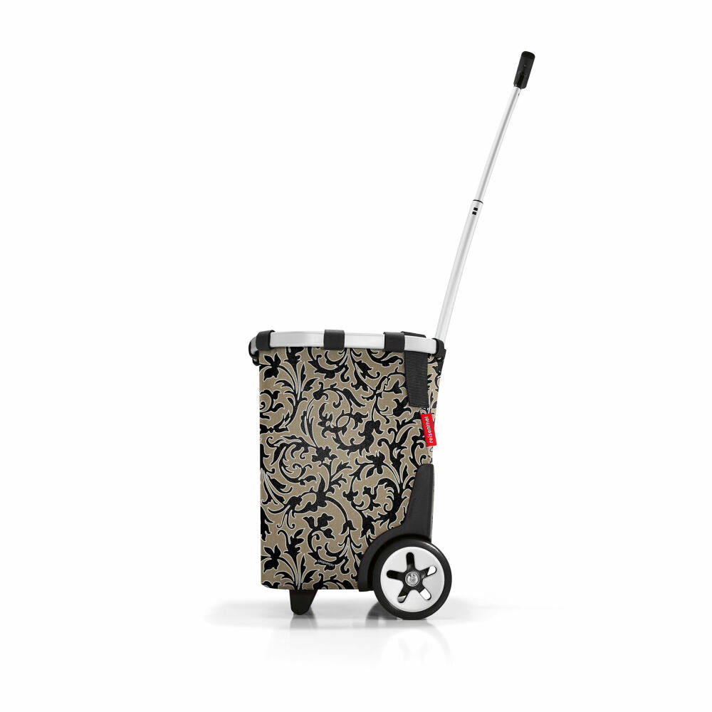reisenthel carrycruiser, Einkaufstrolley, Einkaufskorb mit Rollen, Baroque Marble, 40 L, OE7061