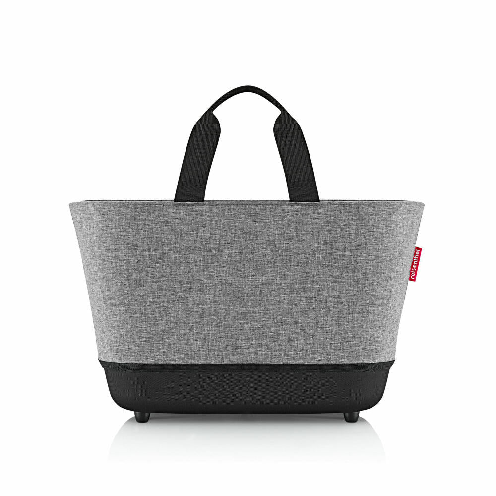 reisenthel shopping basket, foldable shopping basket, shopping bag, Twist Silver, 22 L, BE7052