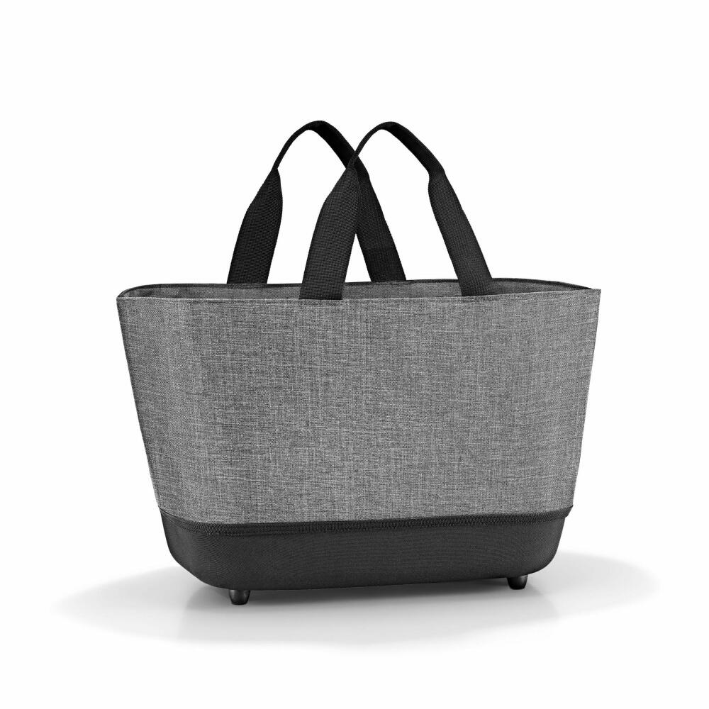 reisenthel shopping basket, foldable shopping basket, shopping bag, Twist Silver, 22 L, BE7052