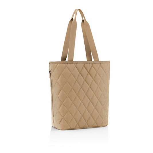 reisenthel classic shopper M, Einkaufstasche, Tragetasche, Rhombus Ginger, 8 L, DH6045