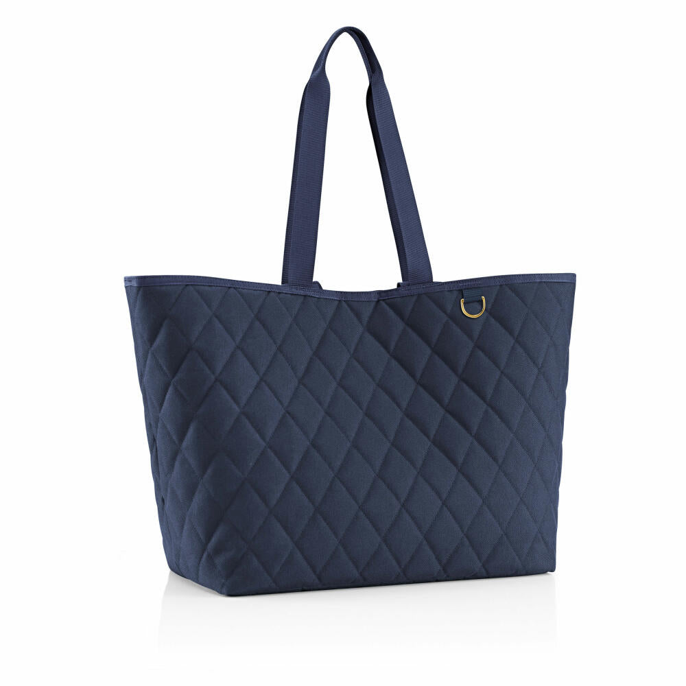 reisenthel classic shopper XL, shopping bag, carrying bag, Rhombus Midnight Gold, 26 L, DL4110