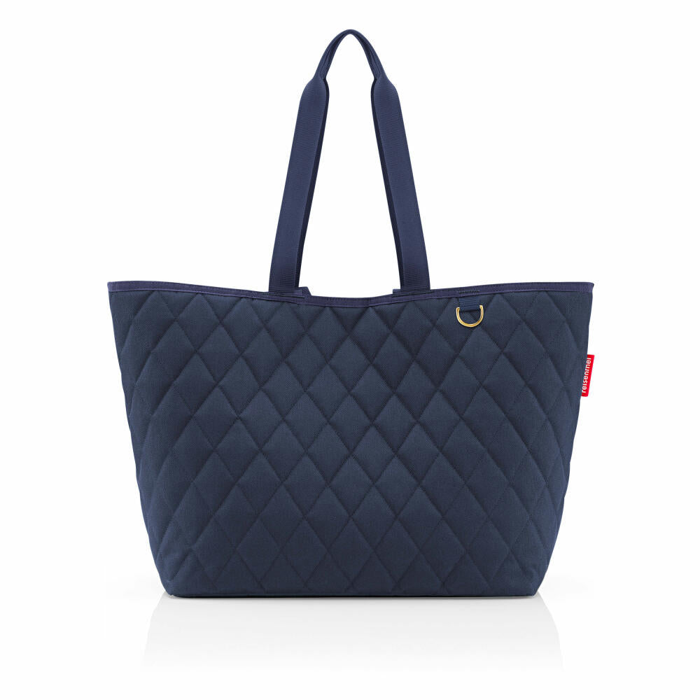 reisenthel classic shopper XL, shopping bag, carrying bag, Rhombus Midnight Gold, 26 L, DL4110