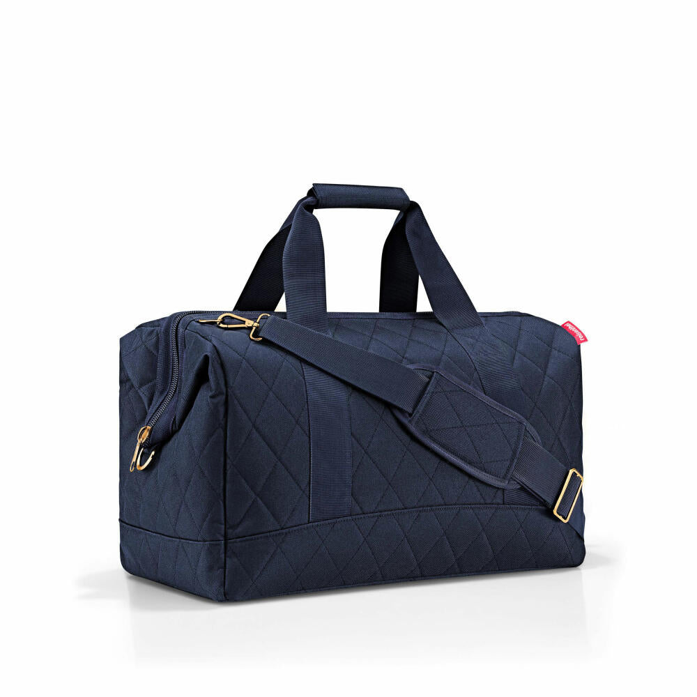 reisenthel allrounder L, Reisetasche, Sporttasche, Schultertasche, Rhombus Midnight Gold, 30 L, MT4110