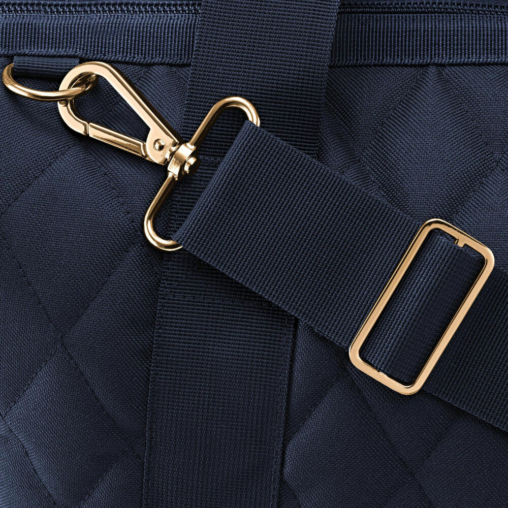 reisenthel allrounder L, Reisetasche, Sporttasche, Schultertasche, Rhombus Midnight Gold, 30 L, MT4110