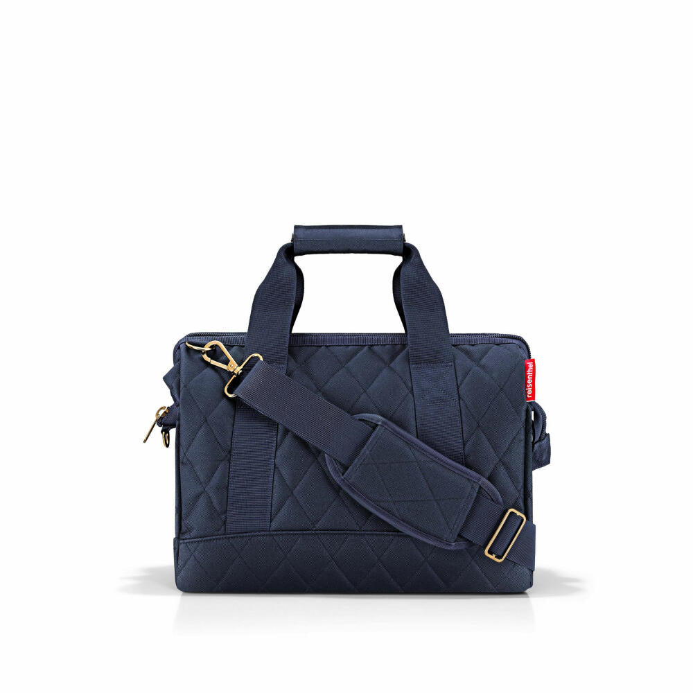 reisenthel allrounder M, Reisetasche, Sporttasche, Schultertasche, Rhombus Midnight Gold, 18 L, MS4110