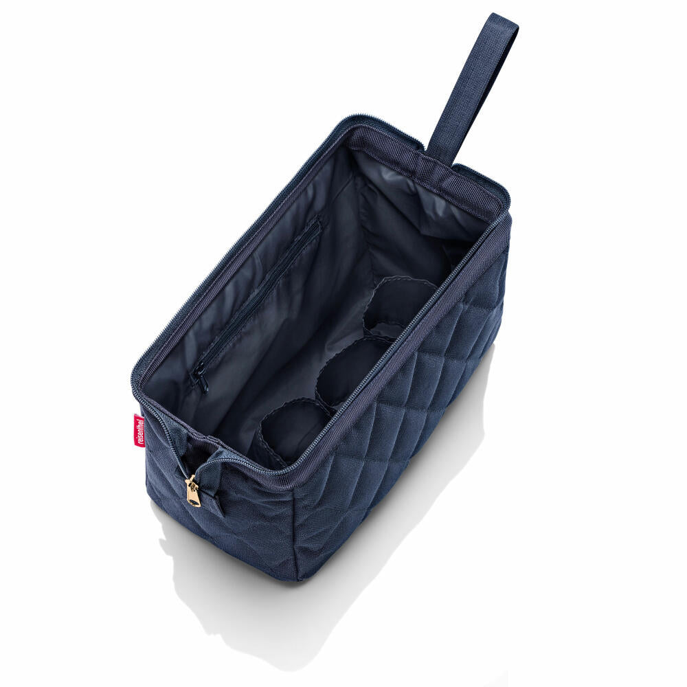 reisenthel travelcosmetic, Beautycase, Kulturbeutel, Kosmetiktasche, Rhombus Midnight Gold, 4 L, WC4110
