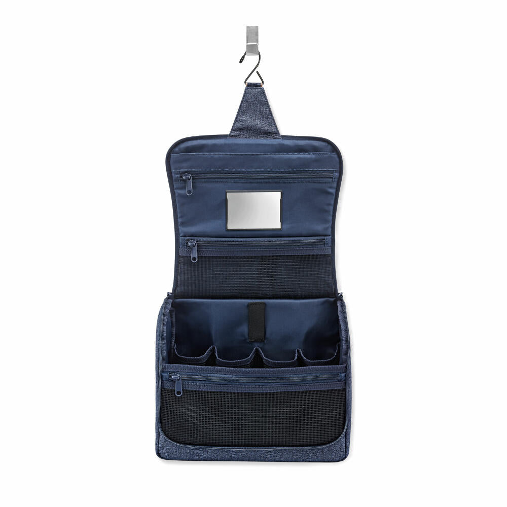 reisenthel toiletbag XL, cosmetic bag, Herringbone Dark Blue, 4 L, WO4113