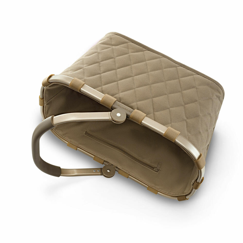 reisenthel carrybag, Einkaufskorb, Picknickkorb, Frame Rhombus Olive, 22 L, BK5047