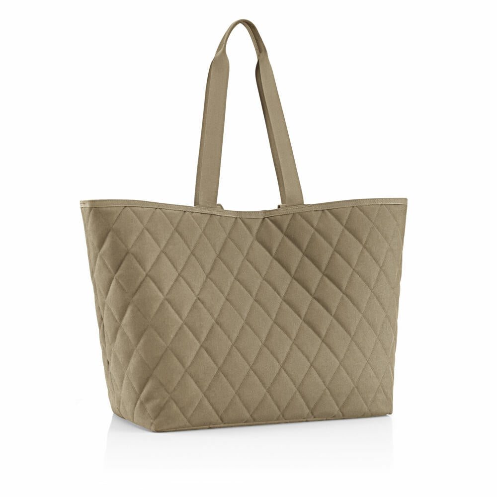 reisenthel classic shopper XL, shopping bag, carrying bag, Rhombus Olive, 26 L, DL5046