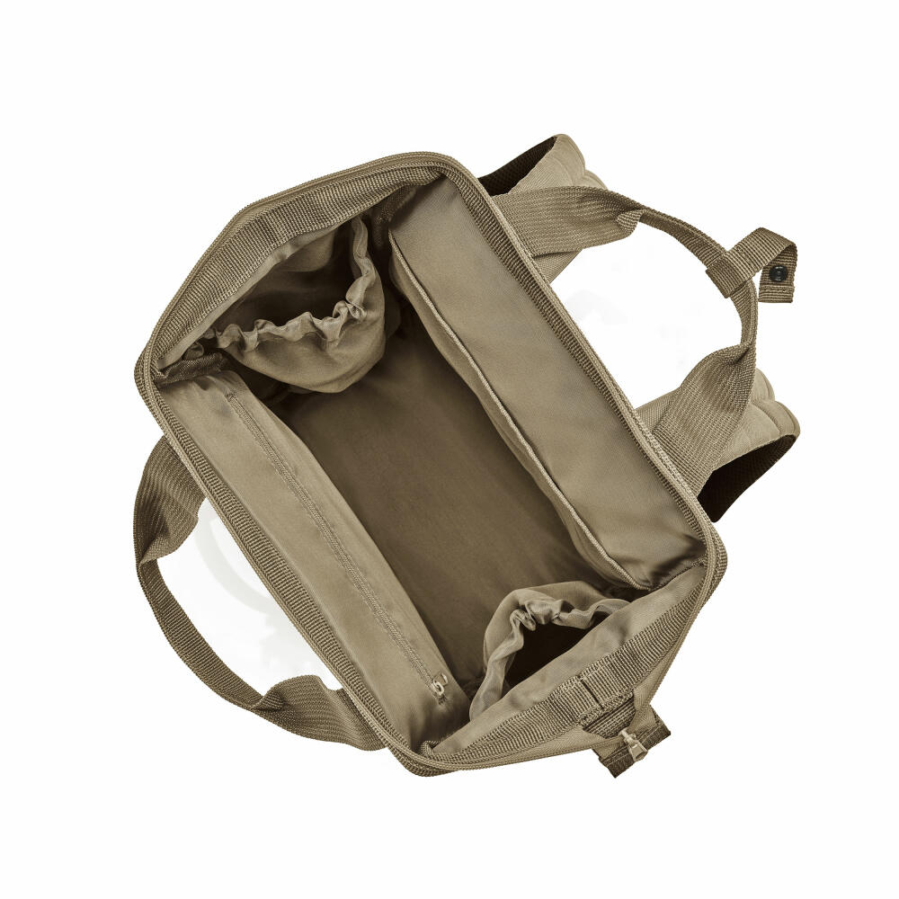 reisenthel allrounder R, travel bag, backpack, Rhombus Olive, 12 L, JR5046