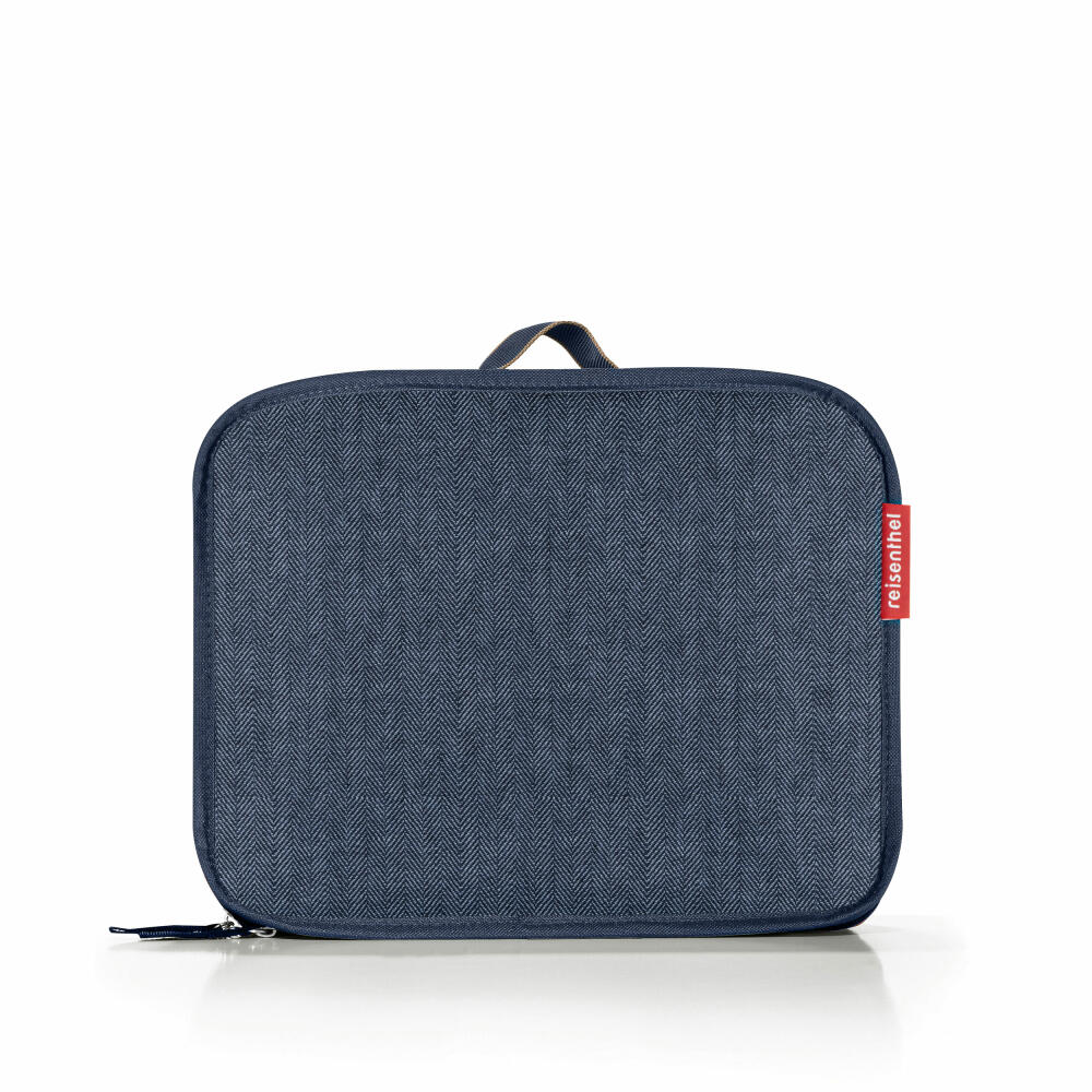 reisenthel foldabletrolley, shopping trolley, Herringbone Dark Blue, 30 L, HK4113