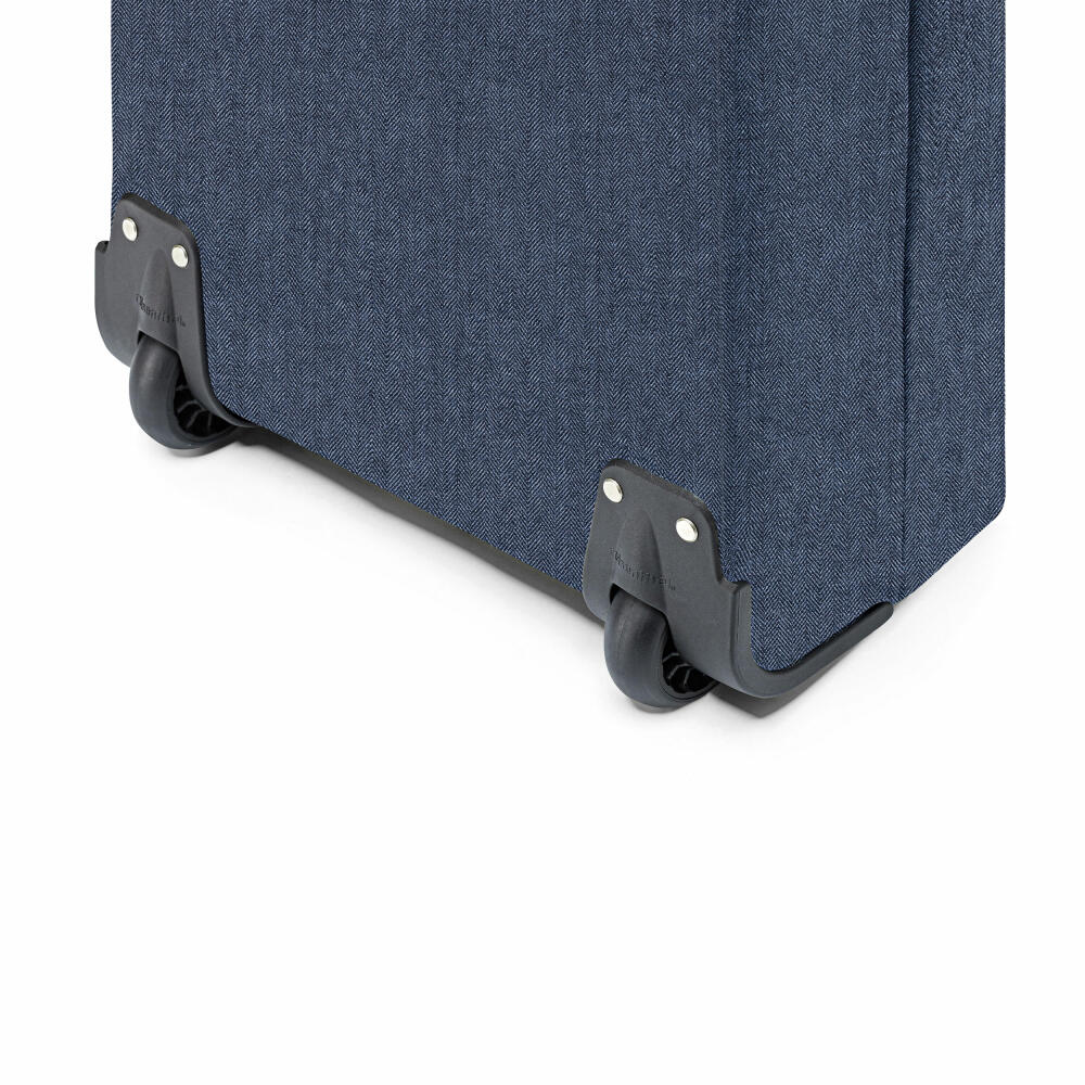 reisenthel trolley M, shopping trolley, Herringbone Dark Blue, 43 L, NT4113