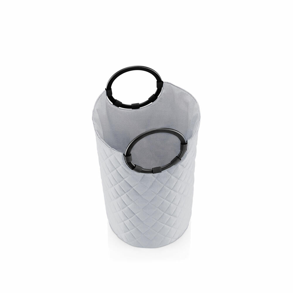 reisenthel loophome M, storage basket, Frame Rhombus Light Grey, 30 L, VS7062