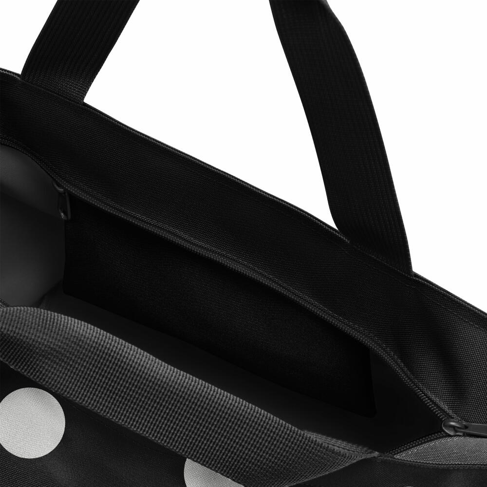 reisenthel shopper M, shopping bag, carrying bag, bag, Dots White, 15 L, ZS7073