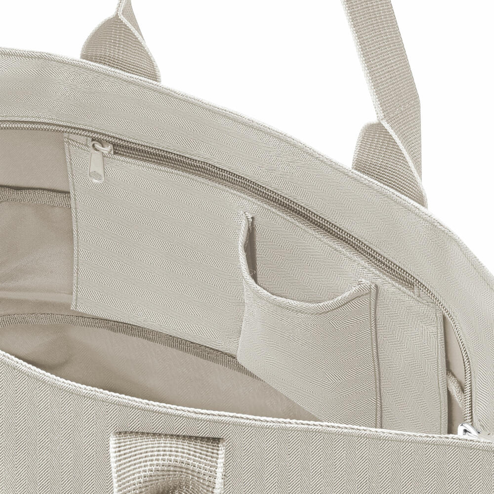 reisenthel shopper e1, Einkaufstasche, Tragetasche, Tasche, Herringbone Sand, 12 L, RJ6049