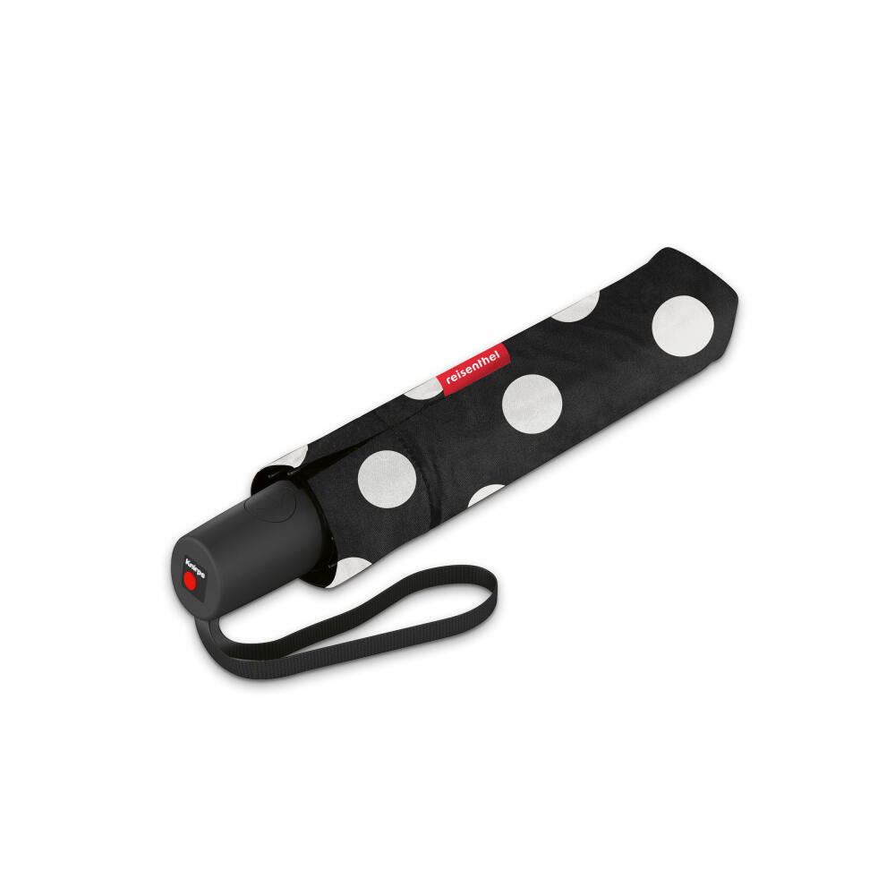 reisenthel umbrella pocket duomatic, umbrella, Knirps, rain umbrella, pocket umbrella, Dots White, RR7073