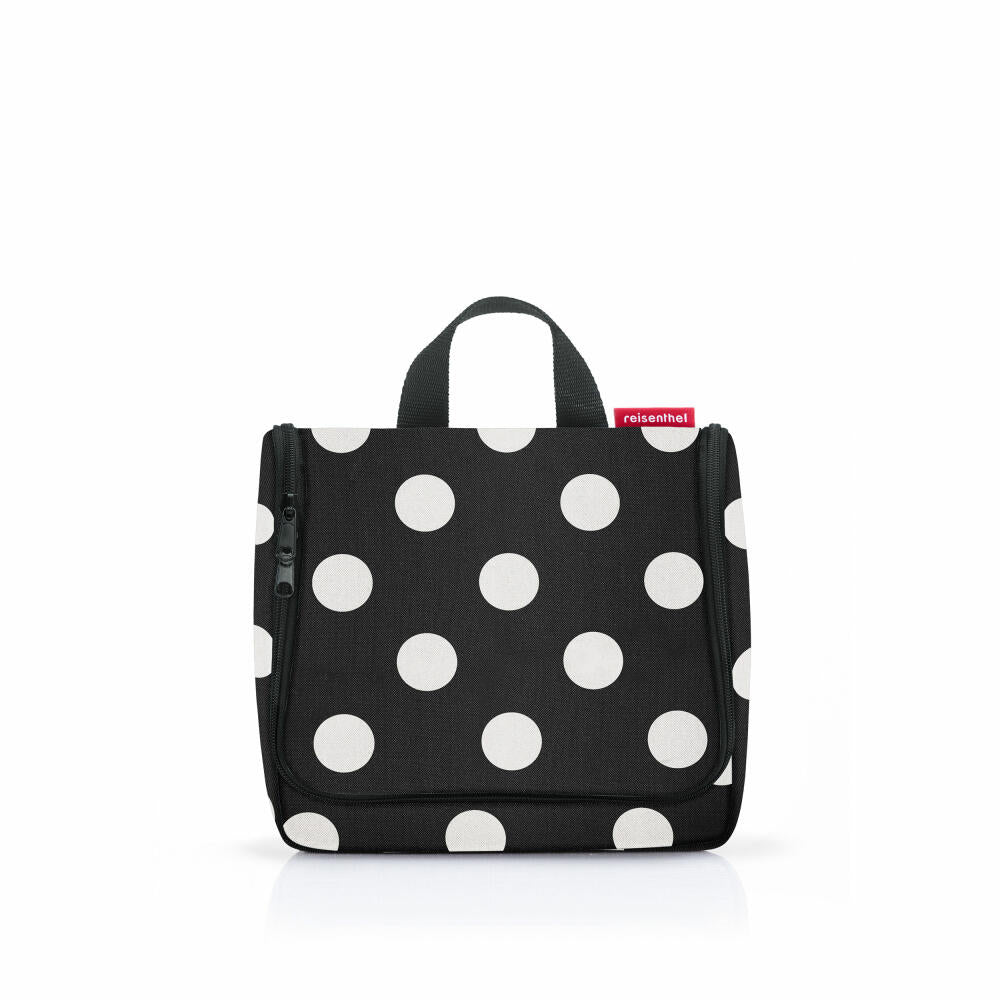 reisenthel toiletbag, toiletry bag, cosmetic bag, toiletry bag, Dots White, 3 L, WH7073
