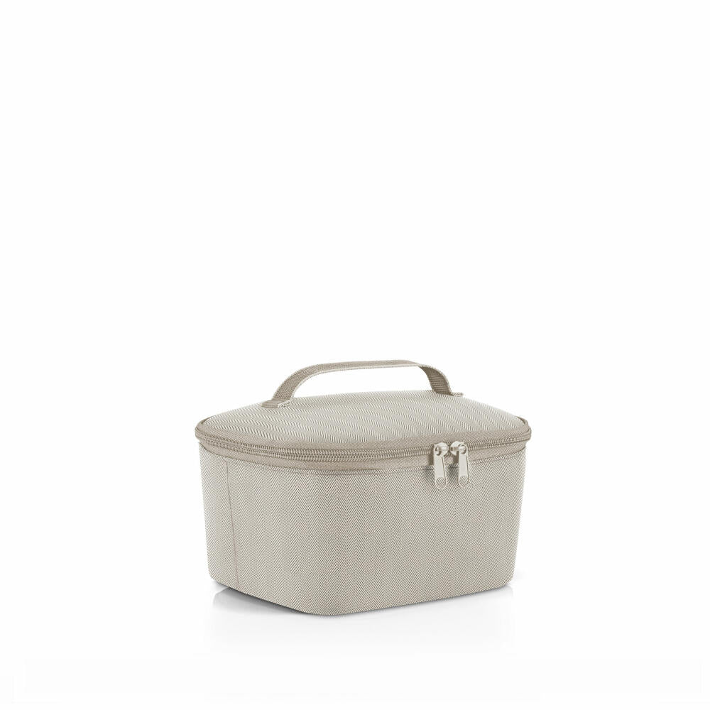 reisenthel coolerbag S pocket, cooler bag, insulated bag, thermal bag, Herringbone Sand, 2.5 L, LG6049
