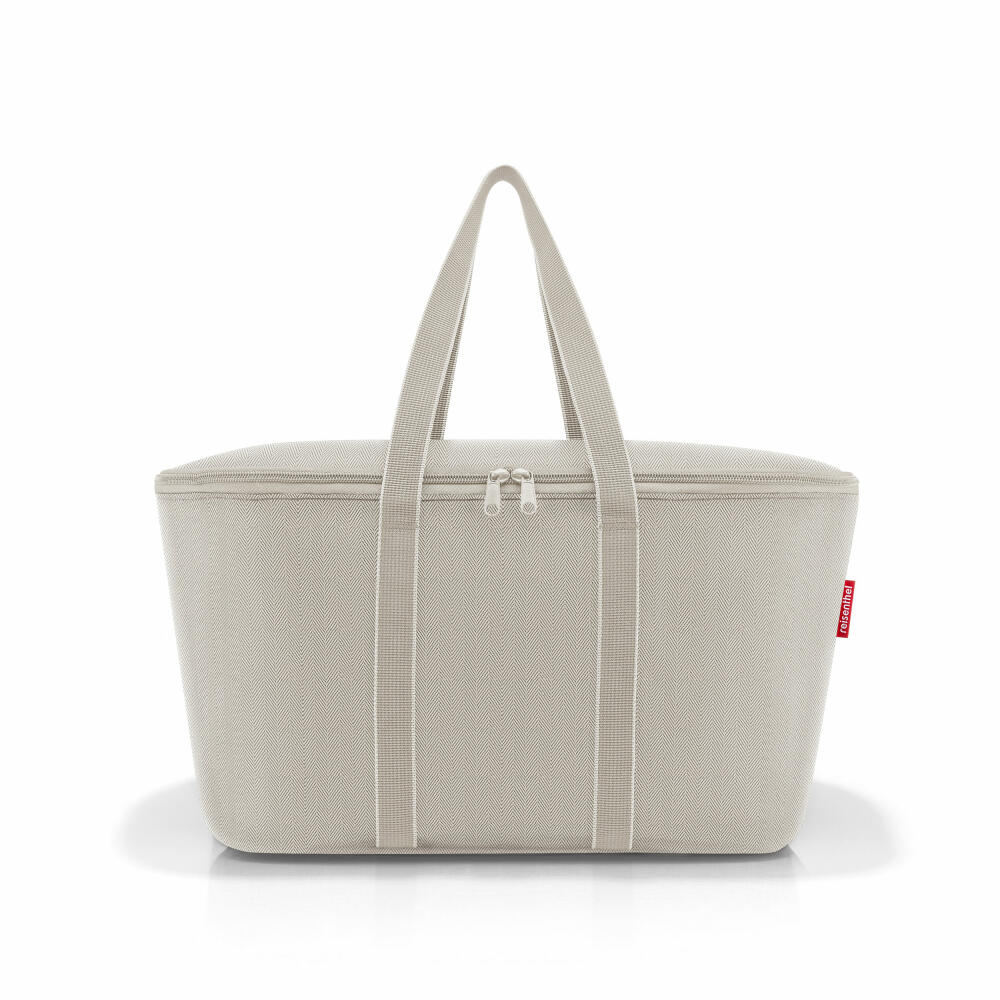 reisenthel coolerbag, cool bag, insulated bag, thermal bag, Herringbone Sand, 20 L, UH6049
