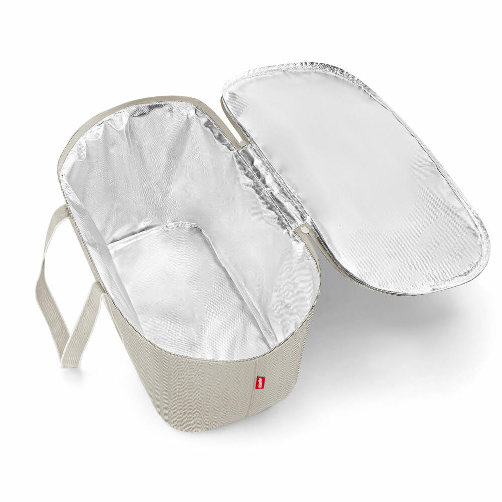 reisenthel coolerbag, cool bag, insulated bag, thermal bag, Herringbone Sand, 20 L, UH6049