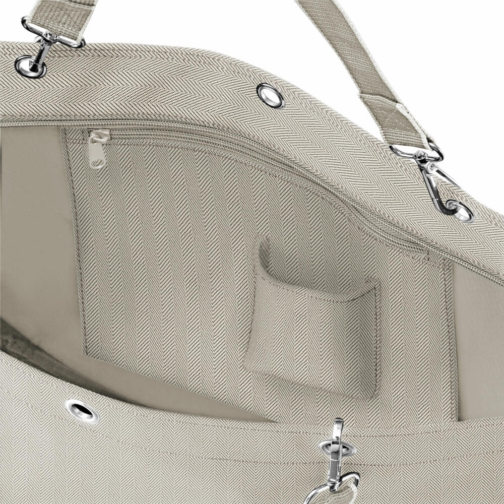 reisenthel shopper XL, shopping bag, tote bag, beach bag, bag, Herringbone Sand, 35 L, ZU6049