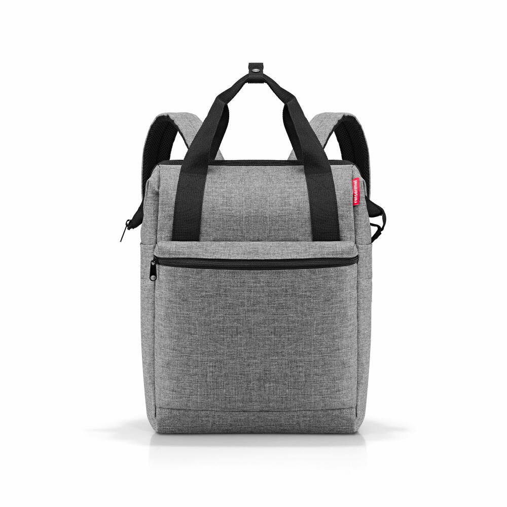 reisenthel allrounder R Large,, backpack, carrying bag, bag, polyester fabric, Twist Silver, 23 L, JS7052