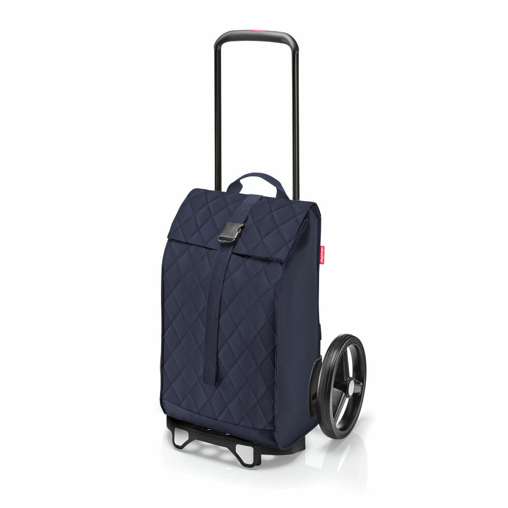 reisenthel citycruiser, shopping trolley with bag, Rhombus Midnight, 40 L, MJ4110