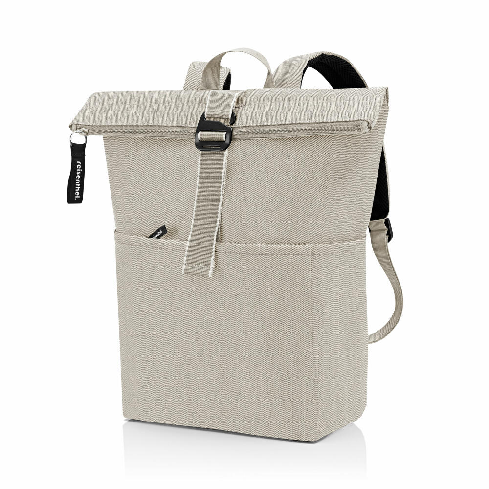 reisenthel rolltop backpack, rolltop backpack, Herringbone Sand, 22 L, EK6049