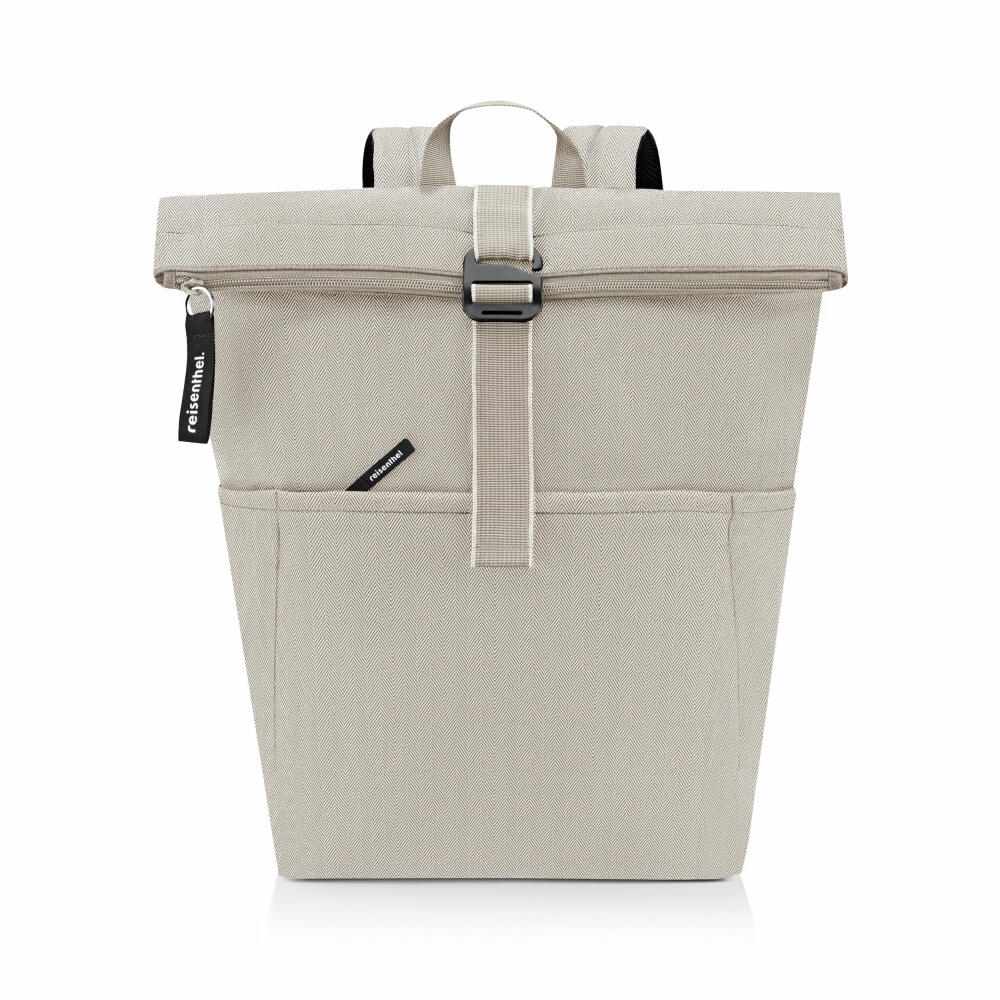 reisenthel rolltop backpack, rolltop backpack, Herringbone Sand, 22 L, EK6049