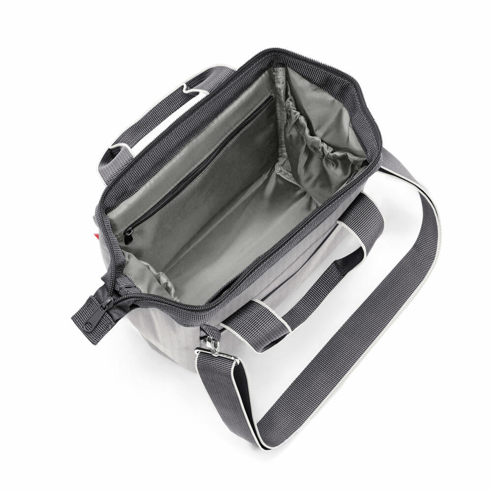 reisenthel allrounder cross, Crossbody Bag, Bag, Handbag, Polyester fabric, Herringbone Grey, 4 L, MQ7074