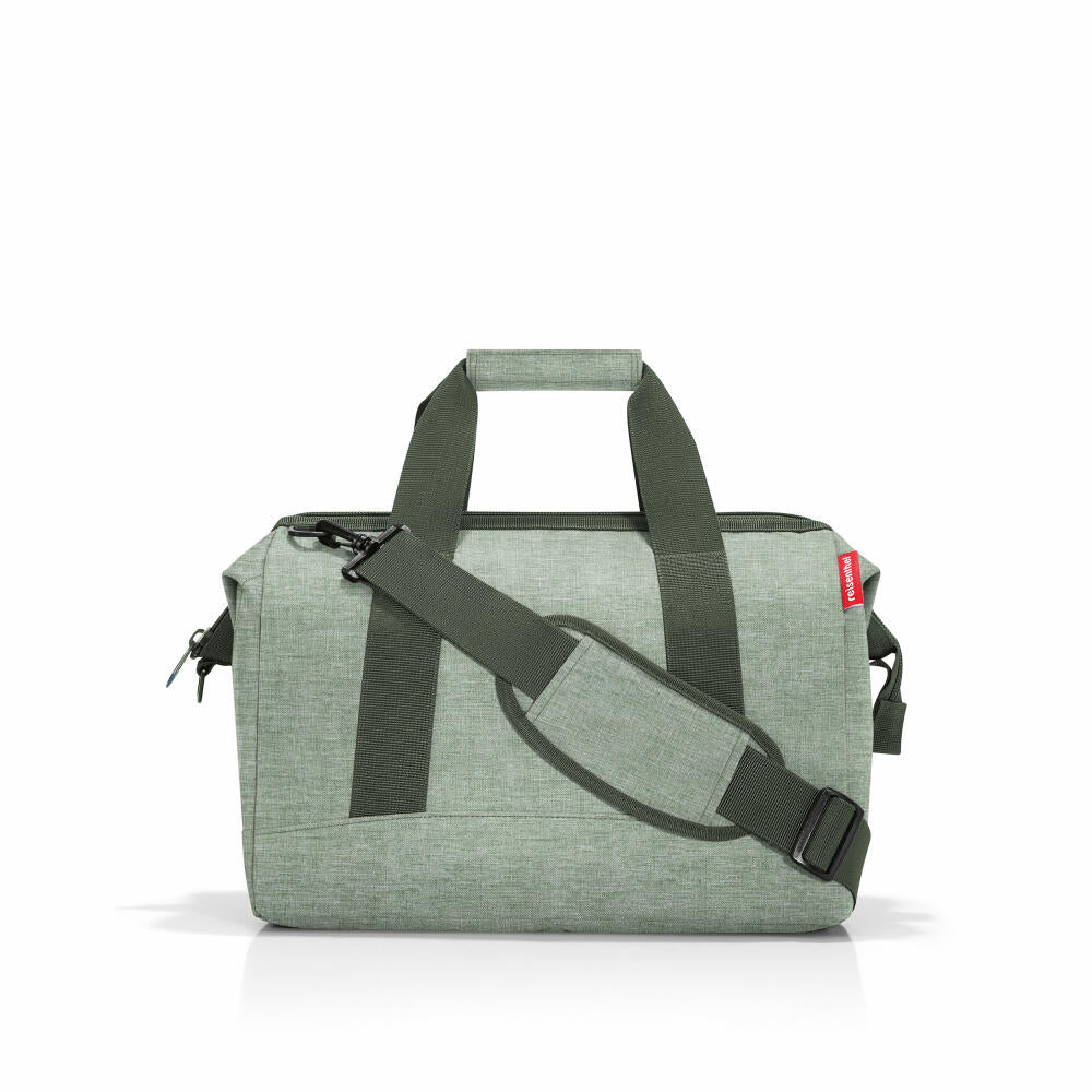 reisenthel allrounder M, travel bag, sports bag, doctor's bag, bag, polyester fabric, Twist Sage, 18 L, MS5048