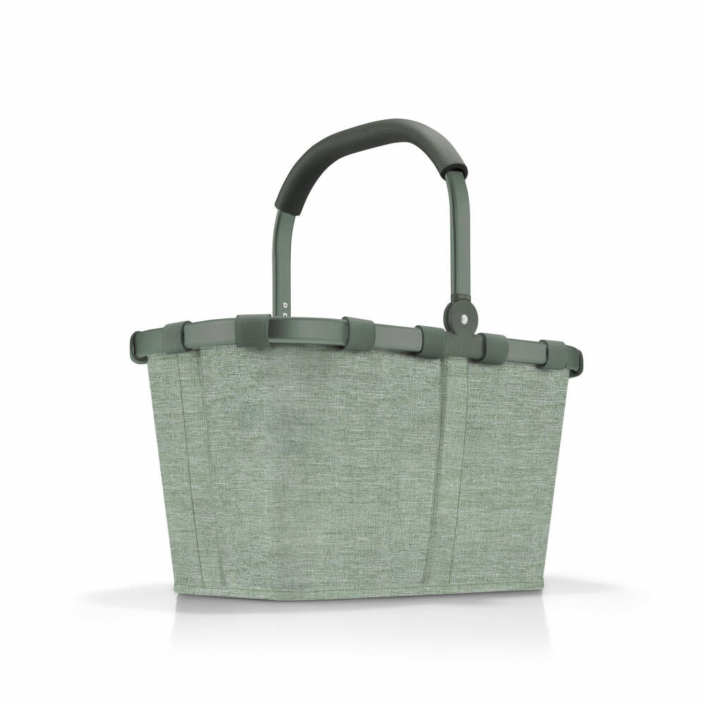 reisenthel carrybag, shopping basket, basket, polyester fabric, Frame Twist Sage, 22 L, BK5049