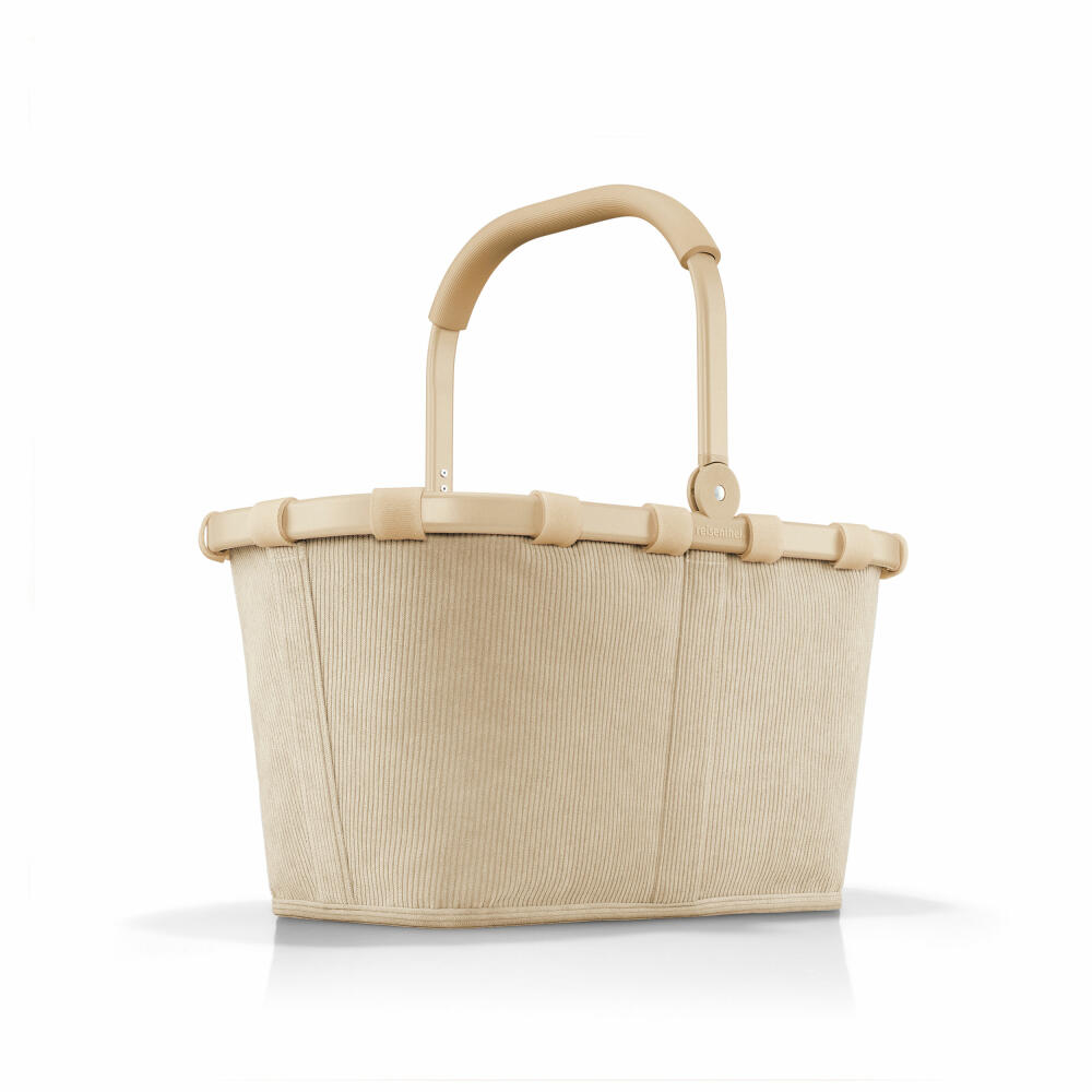 reisenthel carrybag, shopping basket, polyester fabric, Frame Cord Sand, 22 L, BK6053