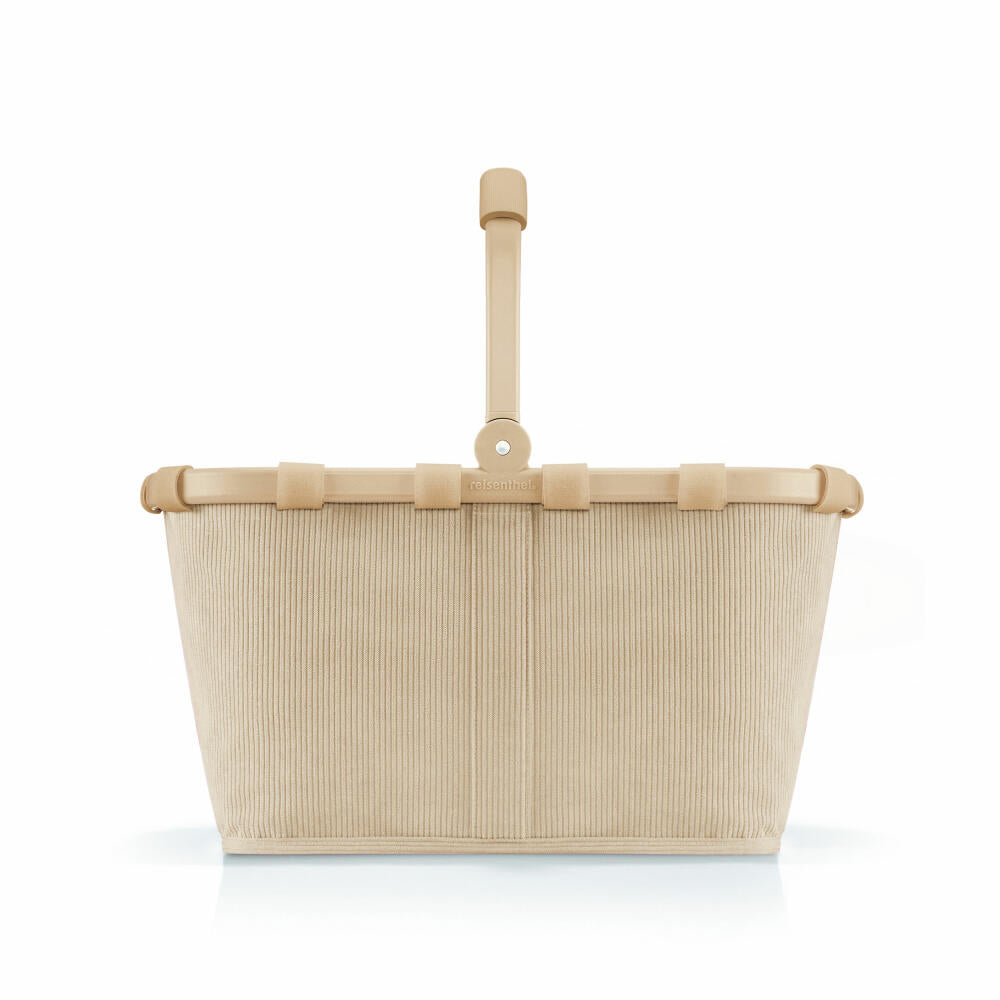 reisenthel carrybag, Einkaufskorb, Polyestergewebe, Frame Cord Sand, 22 L, BK6053