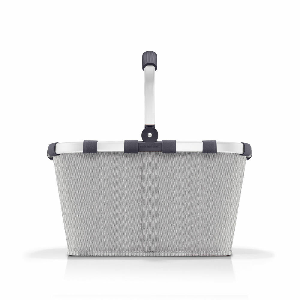 reisenthel carrybag, Einkaufskorb, Korb, Polyestergewebe, Herringbone Grey, 22 L, BK7074
