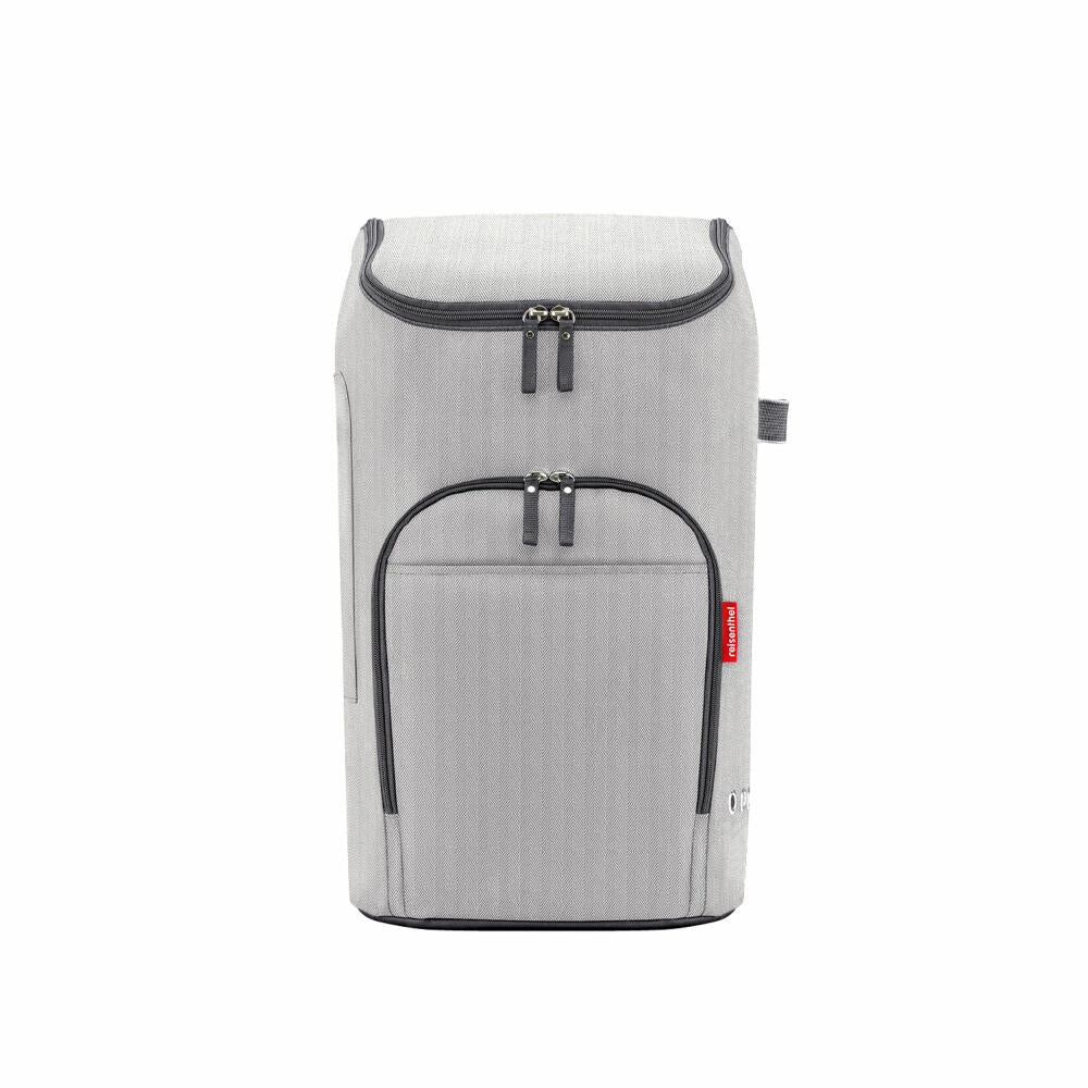 reisenthel citycruiser bag, shopping bag for citycruiser rack, bag, Herringbone Grey, 45 L, DF7074
