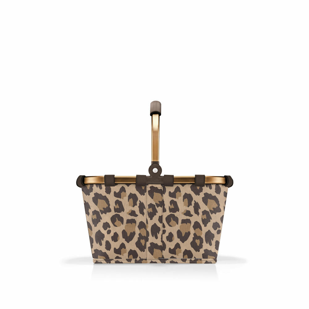 reisenthel carrybag XS, Einkaufskorb, Korb, Picknickkorb, Frame Leo Macchiato, 5 L, BN6047