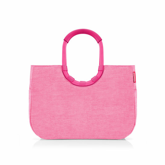 reisenthel loopshopper L, Einkaufstasche, Shopper, Tragetasche, Tasche, Frame Twist Pink, 25 L, OR3093
