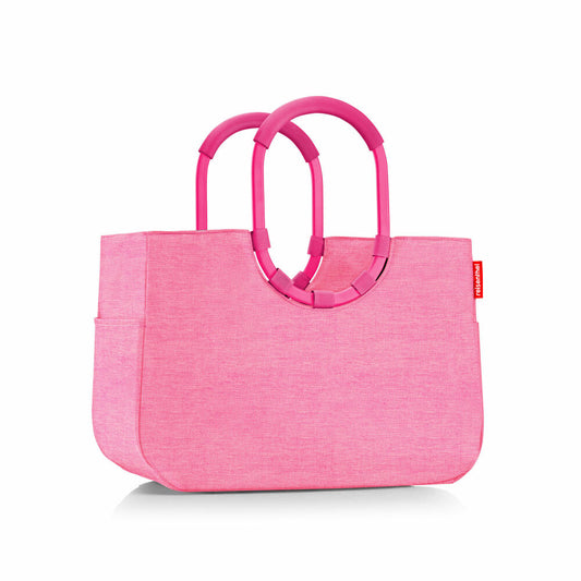 reisenthel loopshopper L, Einkaufstasche, Shopper, Tragetasche, Tasche, Frame Twist Pink, 25 L, OR3093