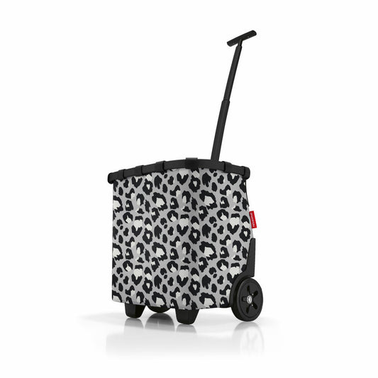 reisenthel carrycruiser, Einkaufstrolley, Einkaufskorb mit Rollen, Frame Leo Nero, 40 L, OE7081