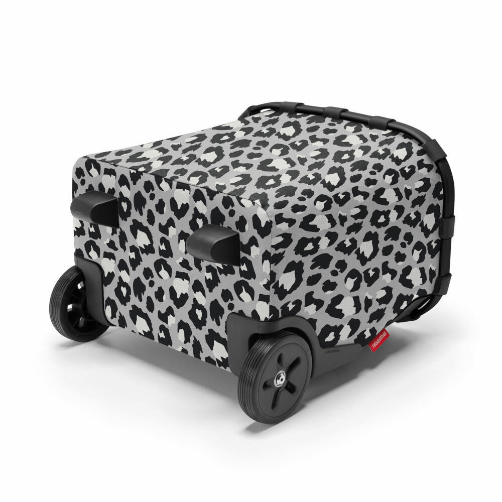 reisenthel carrycruiser, Einkaufstrolley, Einkaufskorb mit Rollen, Frame Leo Nero, 40 L, OE7081