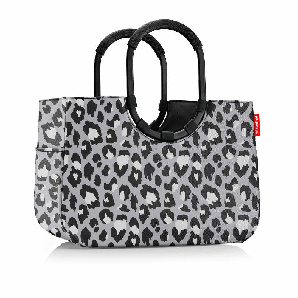 reisenthel loopshopper L, Einkaufstasche, Shopper, Tragetasche, Tasche, Frame Leo Nero, 25 L, OR7081
