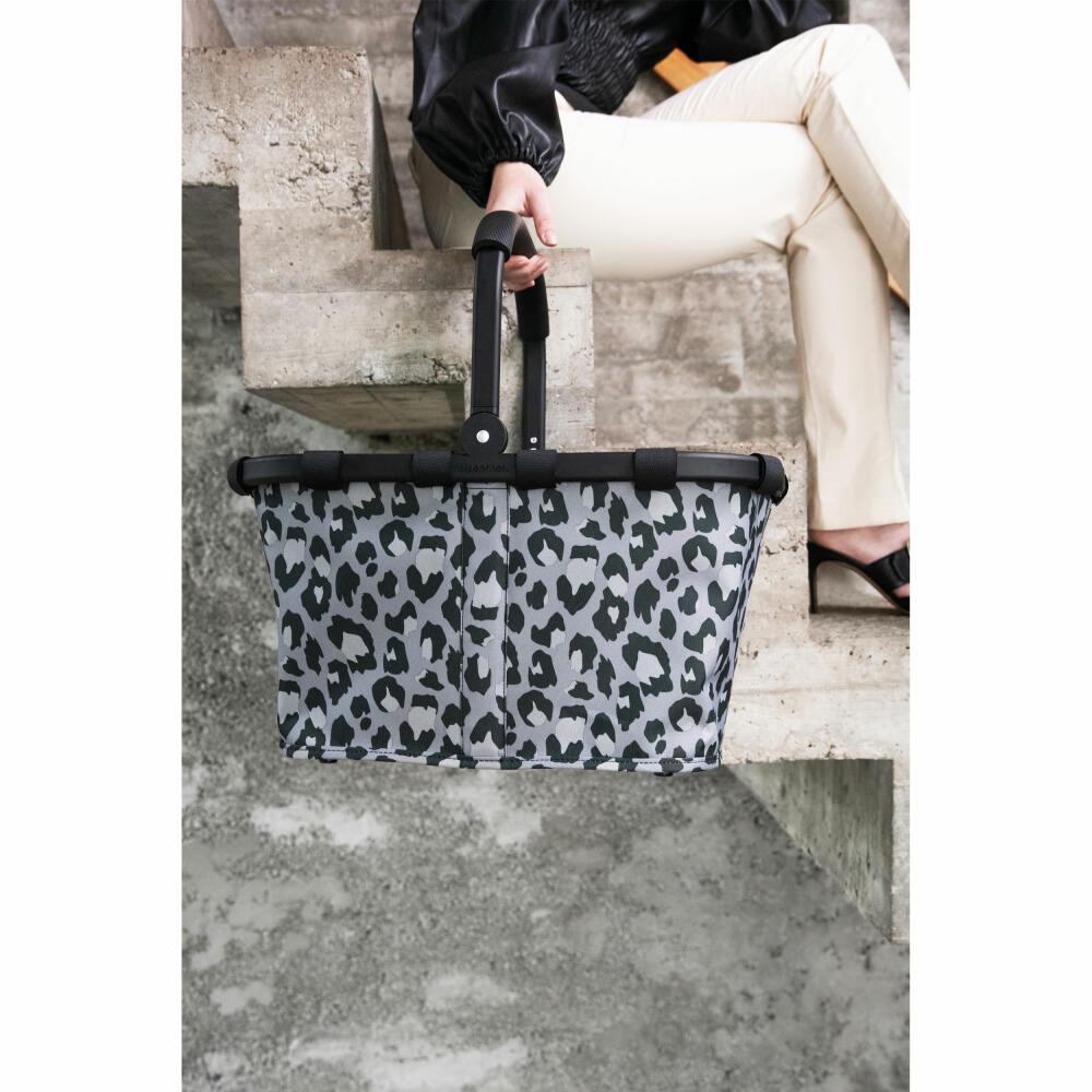 reisenthel carrybag, Einkaufskorb, Korb, Picknickkorb, Frame Leo Nero, 22 L, BK7081