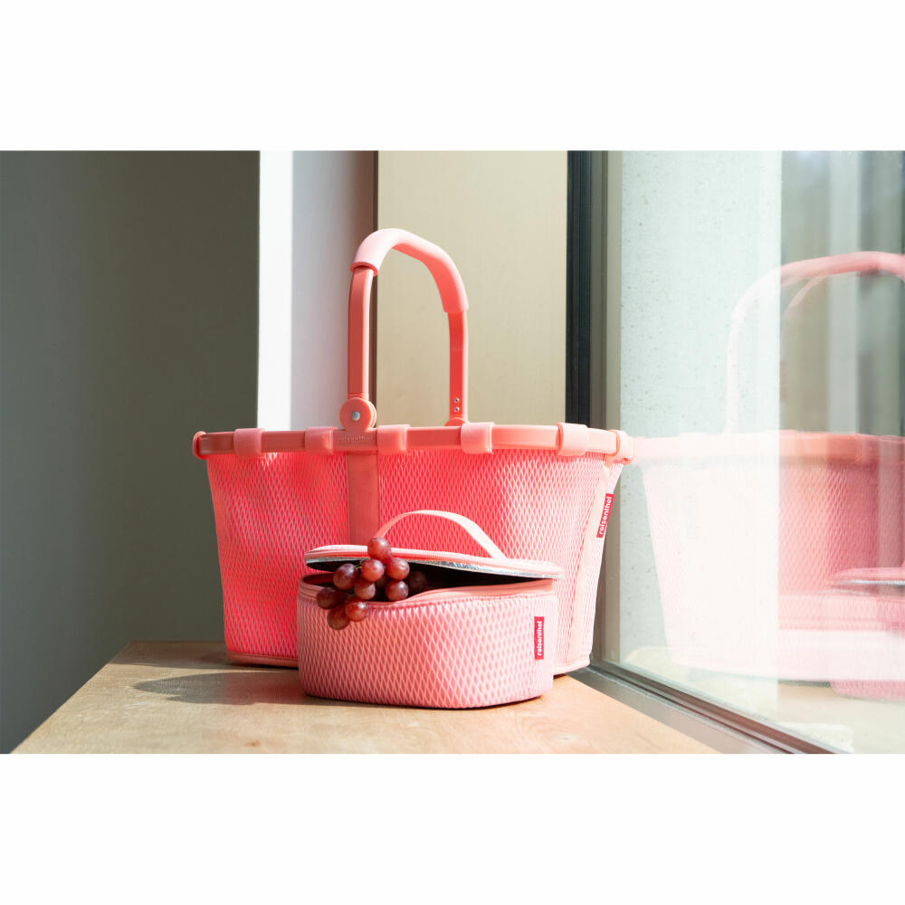 reisenthel carrybag, Einkaufskorb, Korb, Picknickkorb, Frame Mesh Coral, 22 L, BK3103