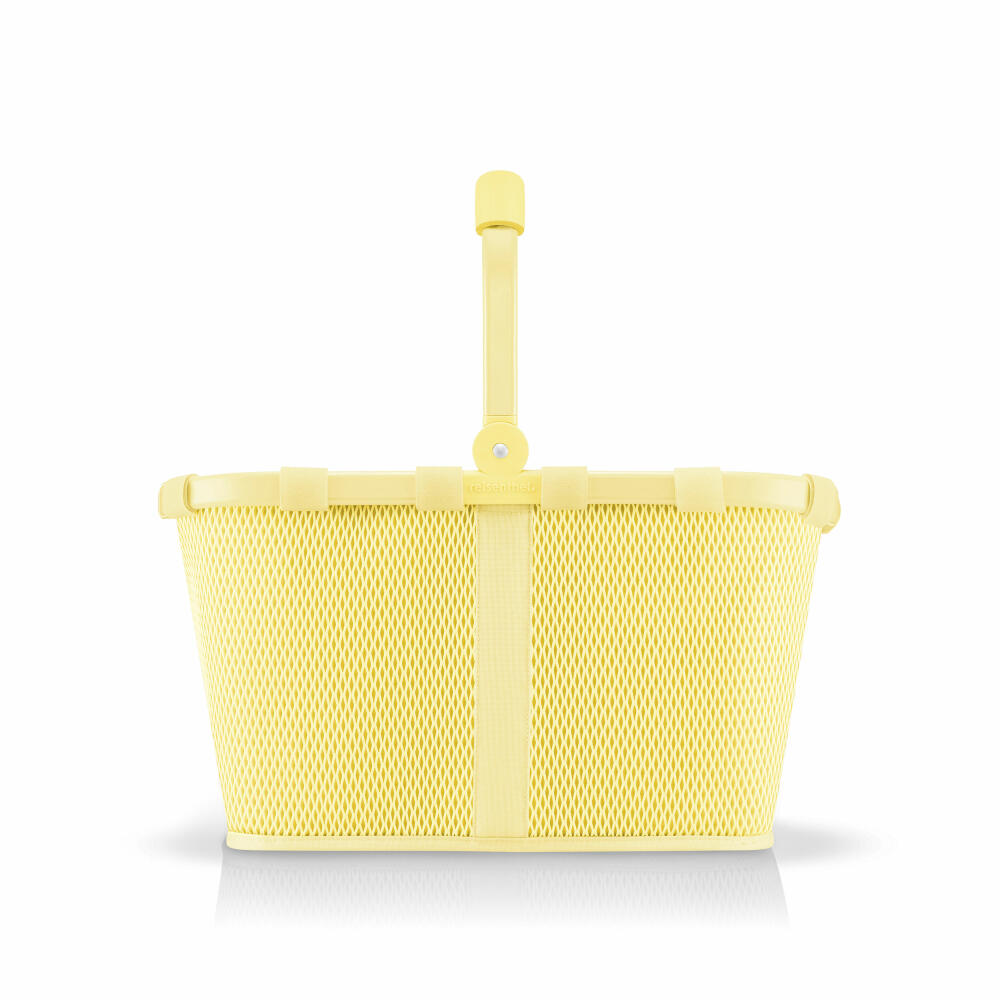 reisenthel carrybag, Einkaufskorb, Korb, Picknickkorb, Frame Mesh Lemon, 22 L, BK2037