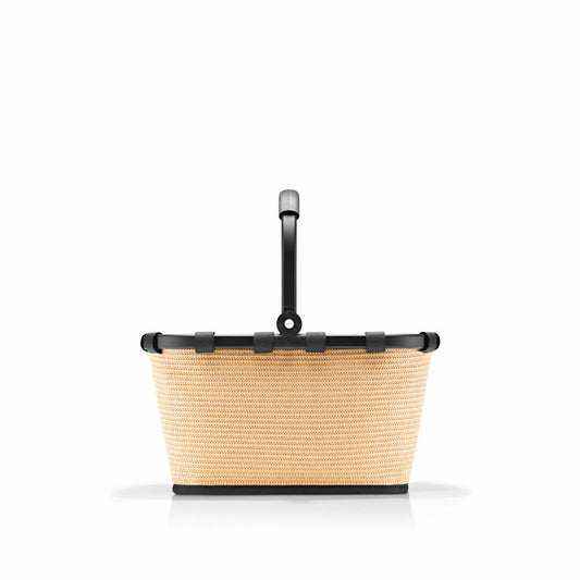 reisenthel carrybag XS, Einkaufskorb, Korb, Picknickkorb, Frame Raffia Black, 5 L, BN7079