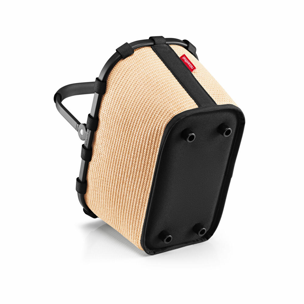 reisenthel carrybag XS, Einkaufskorb, Korb, Picknickkorb, Frame Raffia Black, 5 L, BN7079