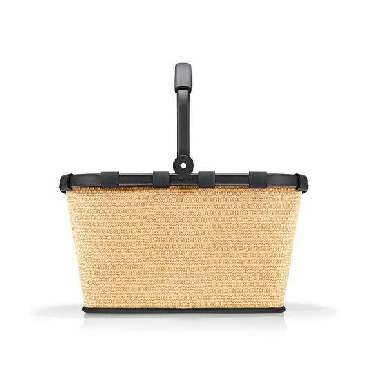 reisenthel carrybag, Einkaufskorb, Korb, Picknickkorb, Frame Raffia Black, 22 L, BK7079