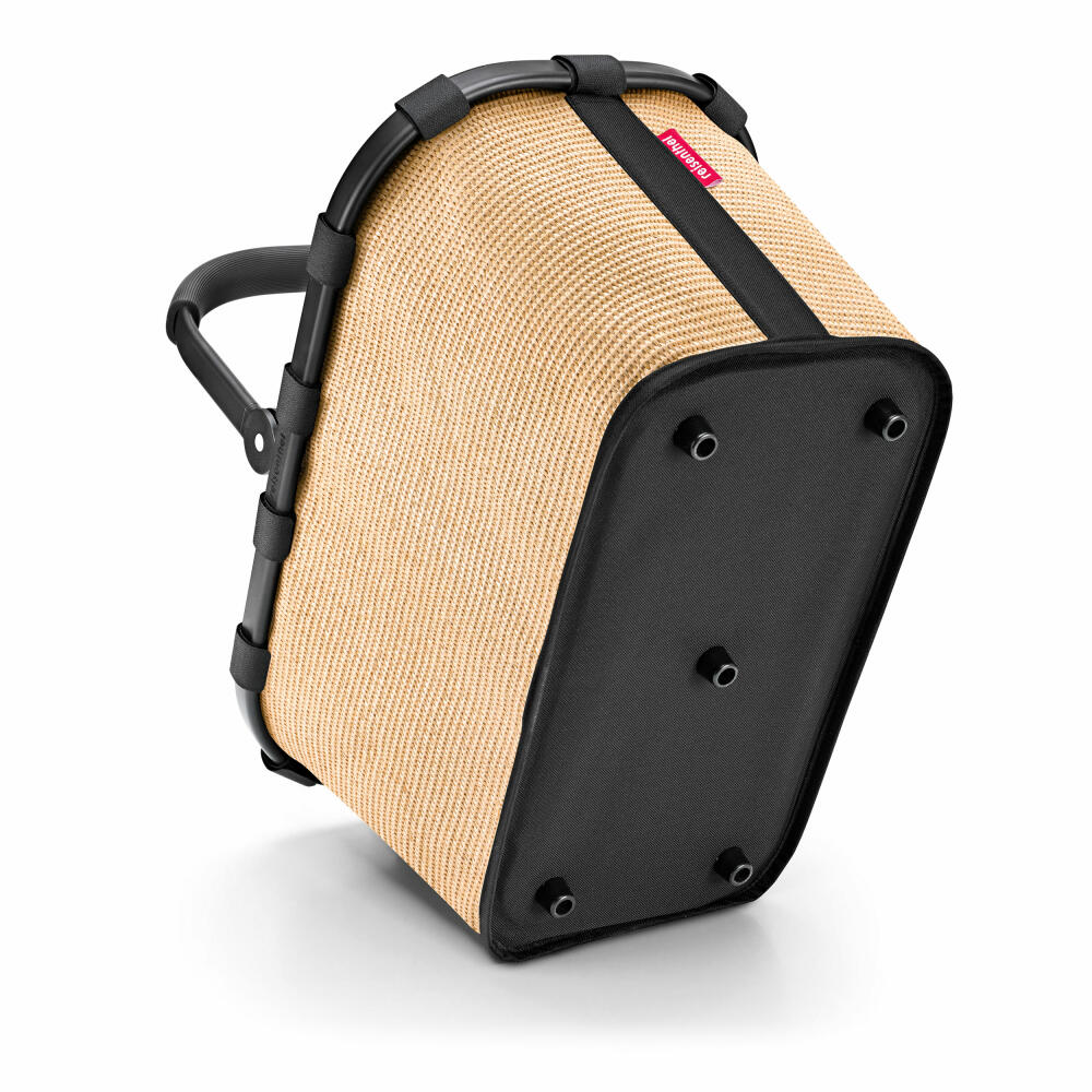 reisenthel carrybag, Einkaufskorb, Korb, Picknickkorb, Frame Raffia Black, 22 L, BK7079