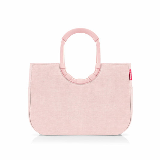 reisenthel loopshopper L, Einkaufstasche, Shopper, Tragetasche, Tasche, Frame Twist Blush, 25 L, OR3101